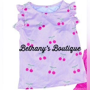 Bethany's Boutique Cherry Print Top